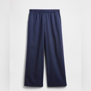 GAP Navy Pinstripe Wide Leg Pants